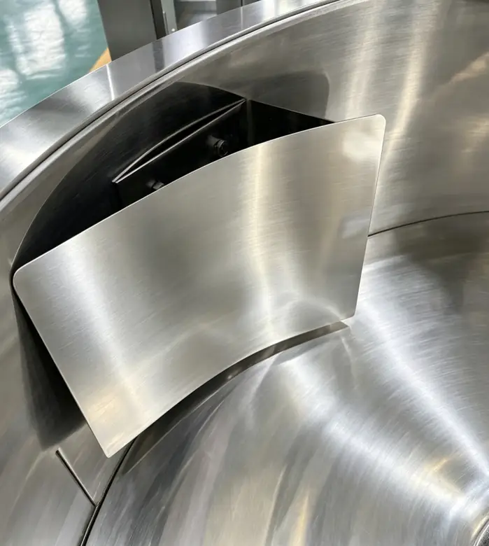 Internal turning plates — automatic nut coating machine component