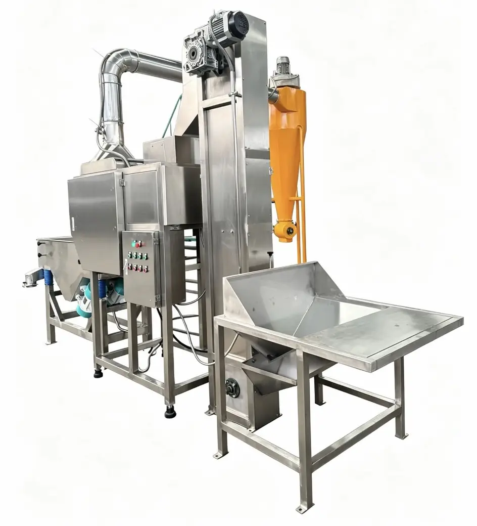 Peanut Splitting & Peeling Machine SPLITTER — nut processing machine